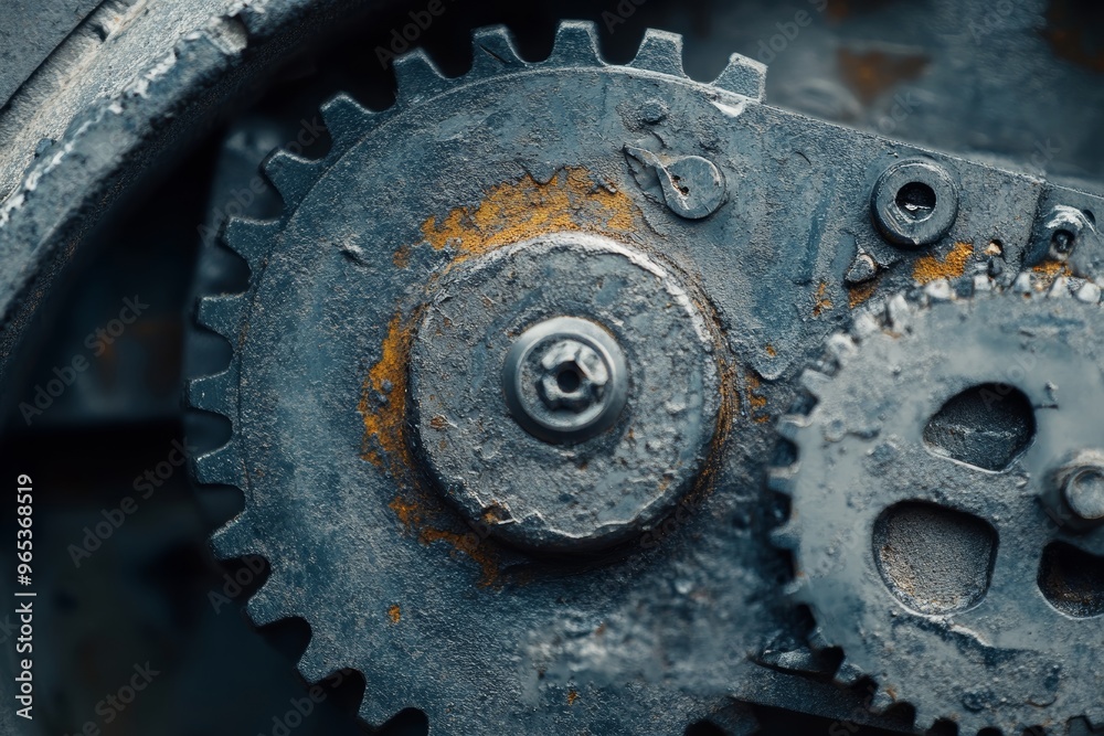 Close-up of Engine Gear Wheels in Neutral Colors, Ideal for Industrial or Mechanical Backgrounds Generative AI Close-up of Engine Gear Wheels in Neutral Colors, Ideal for Industrial or Mechanical Backgrounds Generative AI