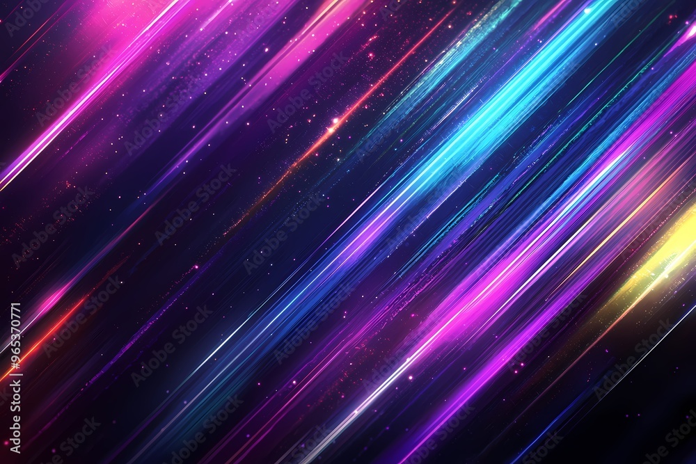 Vibrant abstract light streaks with a cosmic feel in purple and blue tones. Vibrant abstract light streaks with a cosmic feel in purple and blue tones.