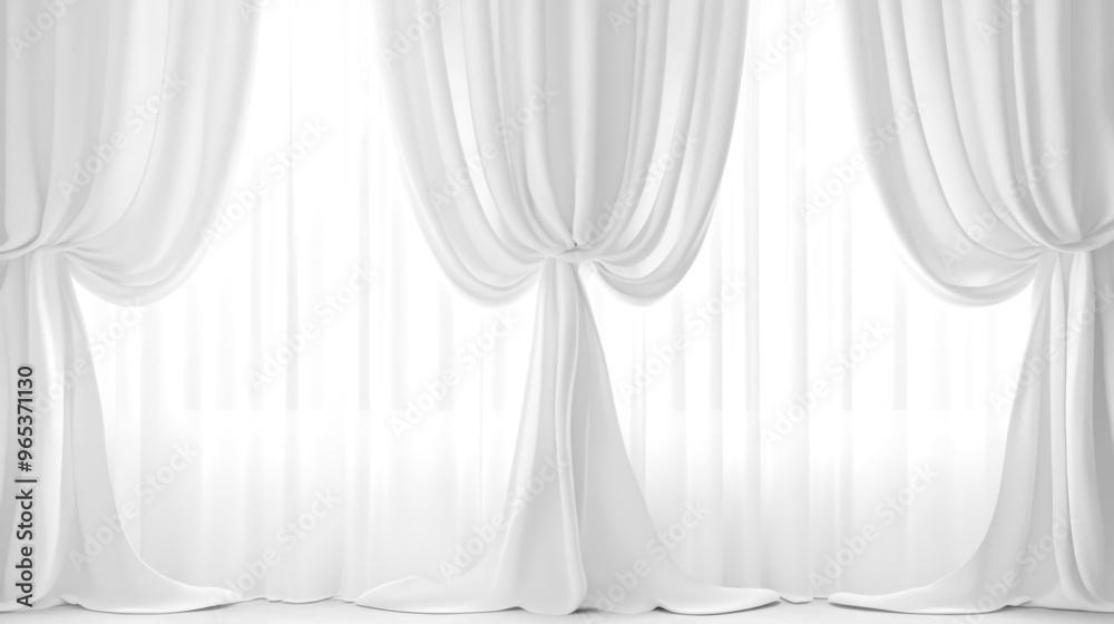Soft white curtains background for graphic design or wallpaper. Soft white curtains background for graphic design or wallpaper.
