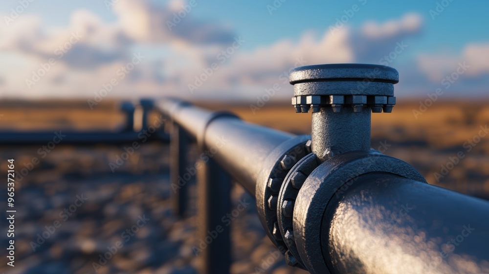 Obraz premium Global Energy Market Volatility - Rising Gas Prices Conceptualized in with Selective Focus and Copy Space in