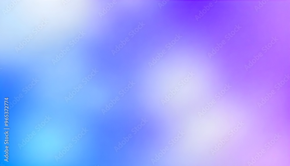 Fototapeta premium Soft, blurred gradient transitioning from light purple to a deeper blue.