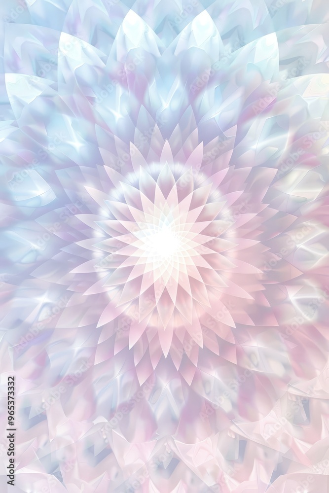 Obraz premium Abstract Pastel Flower Pattern
