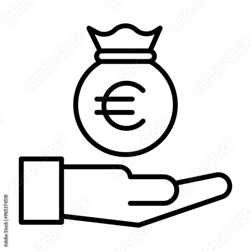 hand of a person with a money bag