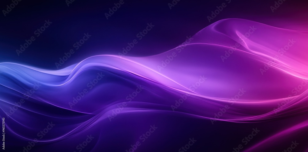 Abstract Purple and Blue Flowing Lines on a Dark Background Abstract Purple and Blue Flowing Lines on a Dark Background