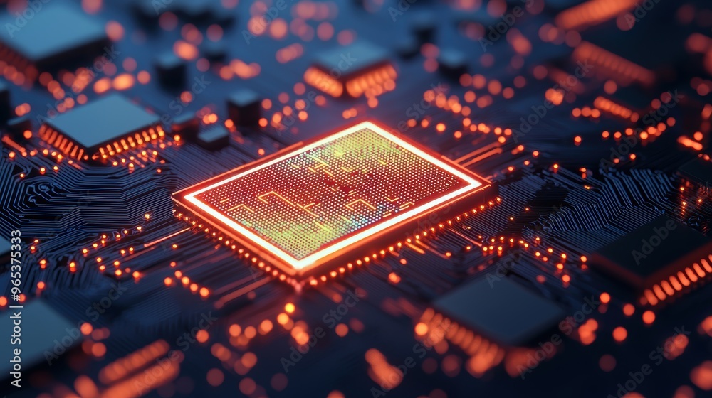Futuristic Simulation of Glowing AI System in Advanced Data Center | Visualization Futuristic Simulation of Glowing AI System in Advanced Data Center | Visualization