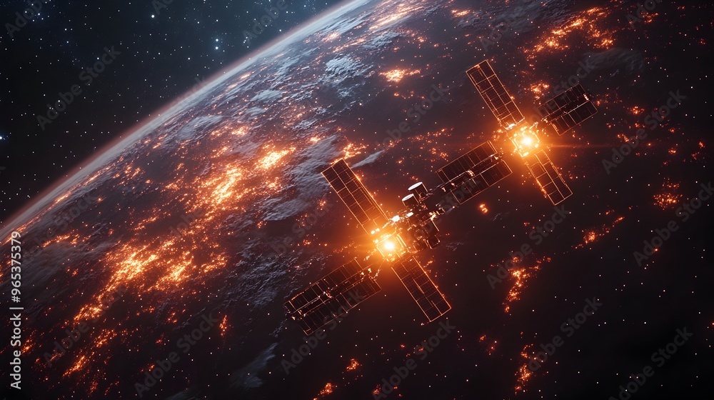 Laser Powered Satellite Communication in the Starry Cosmos Laser Powered Satellite Communication in the Starry Cosmos