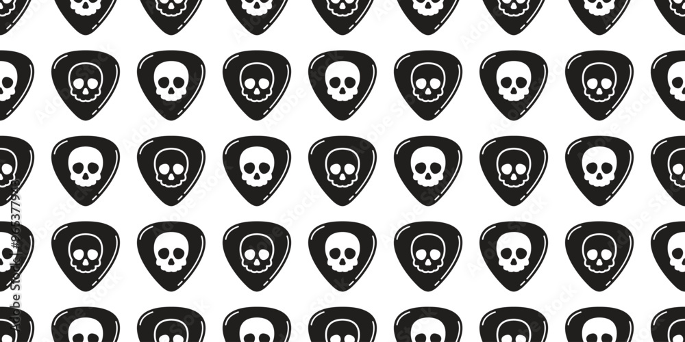 skull seamless pattern Halloween guitar pick bass ukulele music vector cartoon skeleton doodle scarf isolated gift wrapping paper tile background repeat wallpaper illustration design skull seamless pattern Halloween guitar pick bass ukulele music vector cartoon skeleton doodle scarf isolated gift wrapping paper tile background repeat wallpaper illustration design