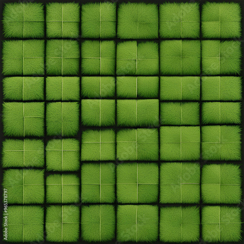 Green bamboo mat texture with a seamless, geometric pattern ideal for wallpaper or decoration