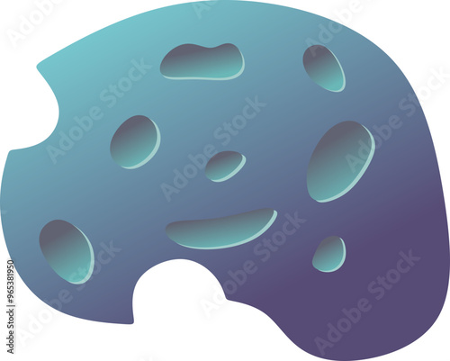 Space Asteroid Illustration