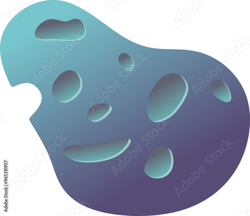 Space Asteroid Illustration