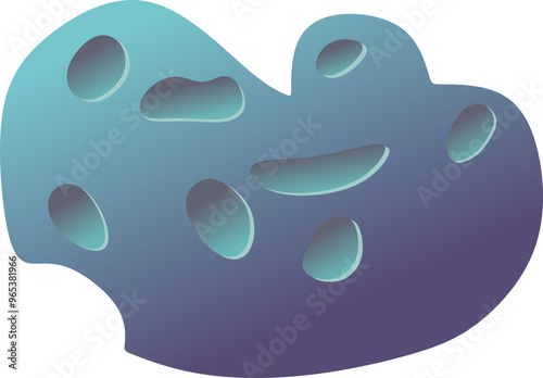 Space Asteroid Illustration