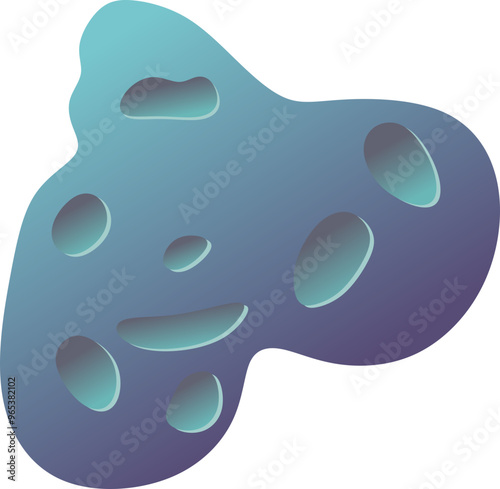 Space Asteroid Illustration