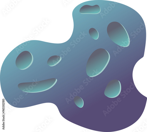 Space Asteroid Illustration