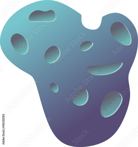 Space Asteroid Illustration