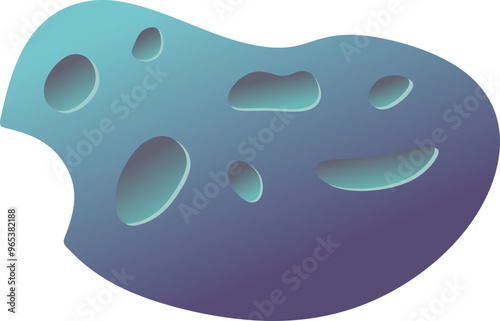 Space Asteroid Illustration