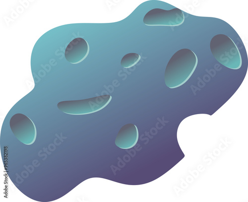 Space Asteroid Illustration