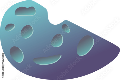 Space Asteroid Illustration