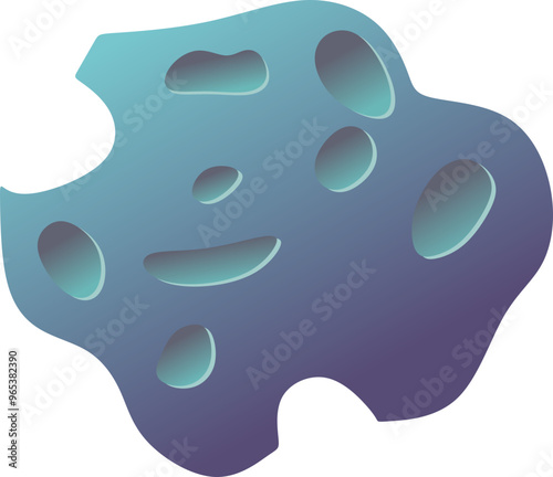 Space Asteroid Illustration