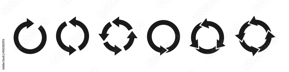Refresh recycle icon, symbol. Reload, refuse, rotate black logo design. Vector Refresh recycle icon, symbol. Reload, refuse, rotate black logo design. Vector