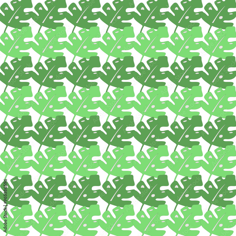 EXOTIC GREEN MONSTERA LEAVES PATTERN TEXTURE WALLART EXOTIC GREEN MONSTERA LEAVES PATTERN TEXTURE WALLART