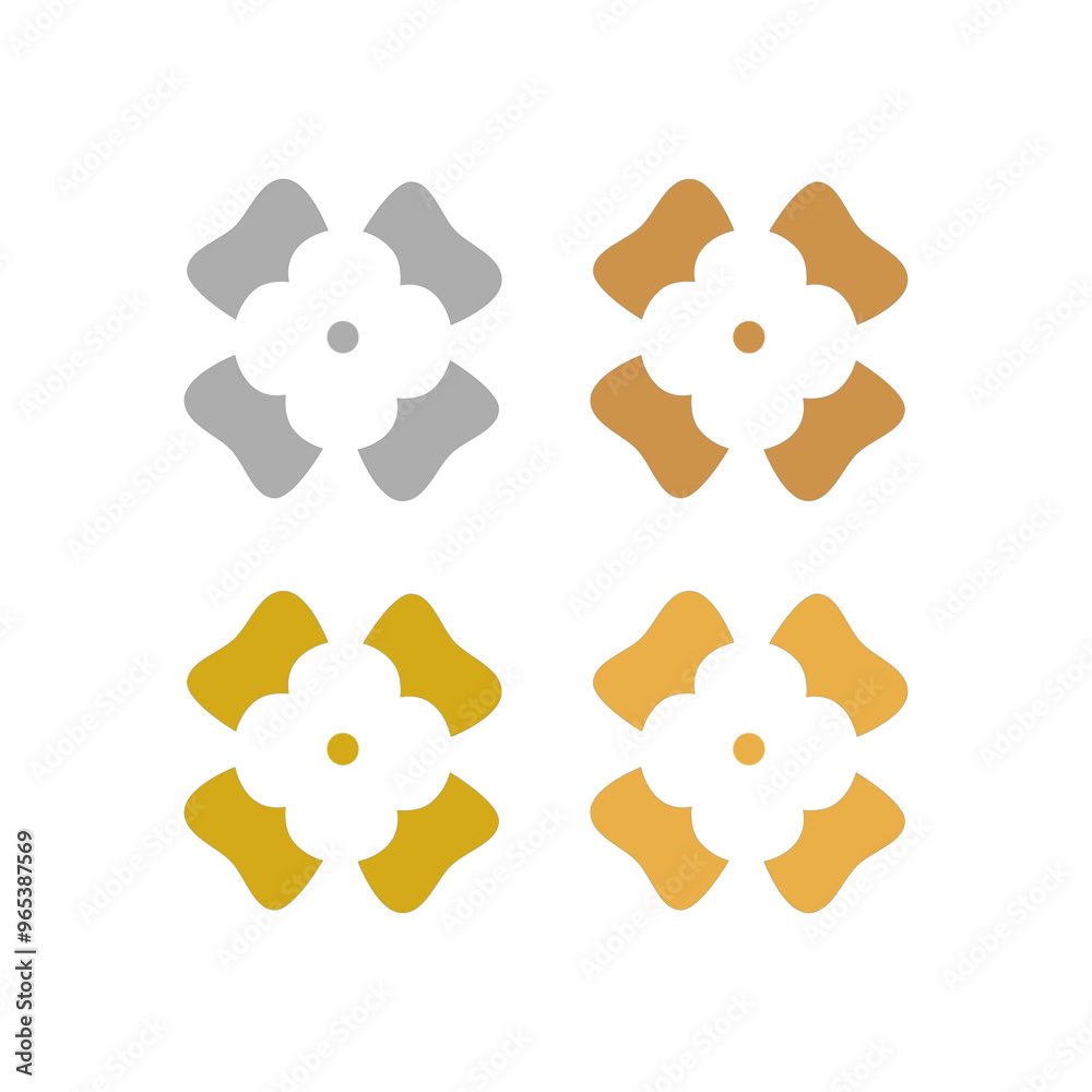 LUXURY MANDALA ART SIGN SYMBOL LOGO VECTOR ISOLATED ON WHITE