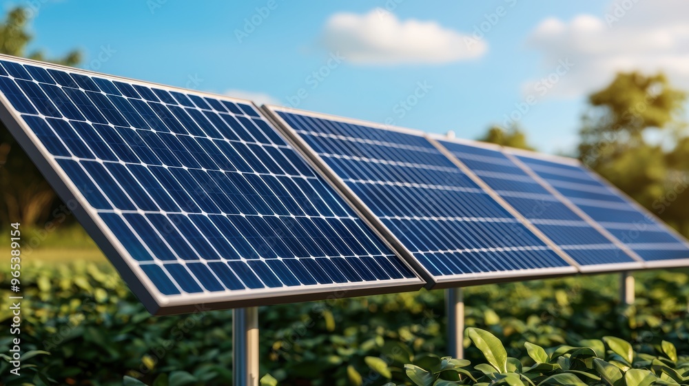 Futuristic Contrast of Sustainable Energy vs Fossil Fuels - Solar Panels Holographic Oil Price Overlay Futuristic Contrast of Sustainable Energy vs Fossil Fuels - Solar Panels Holographic Oil Price Overlay