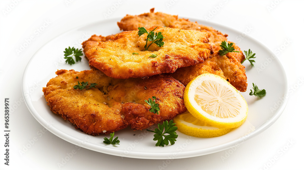 Traditional german schnitzel cutlet Traditional german schnitzel cutlet