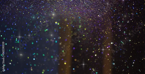 Shiny glitter luxury halograohic background, beautiful luxury premium background in motion of shiny diamond particles, copy space