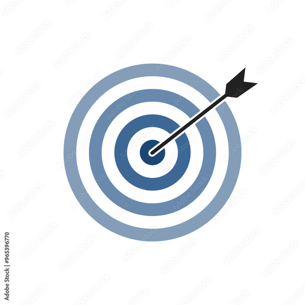 Navy blue shade bullseye dart target icon. Dart target goal marketing sign. Arrow dart logo vector. Winner dart sign. Navy blue shade bullseye dart target icon. Dart target goal marketing sign. Arrow dart logo vector. Winner dart sign.