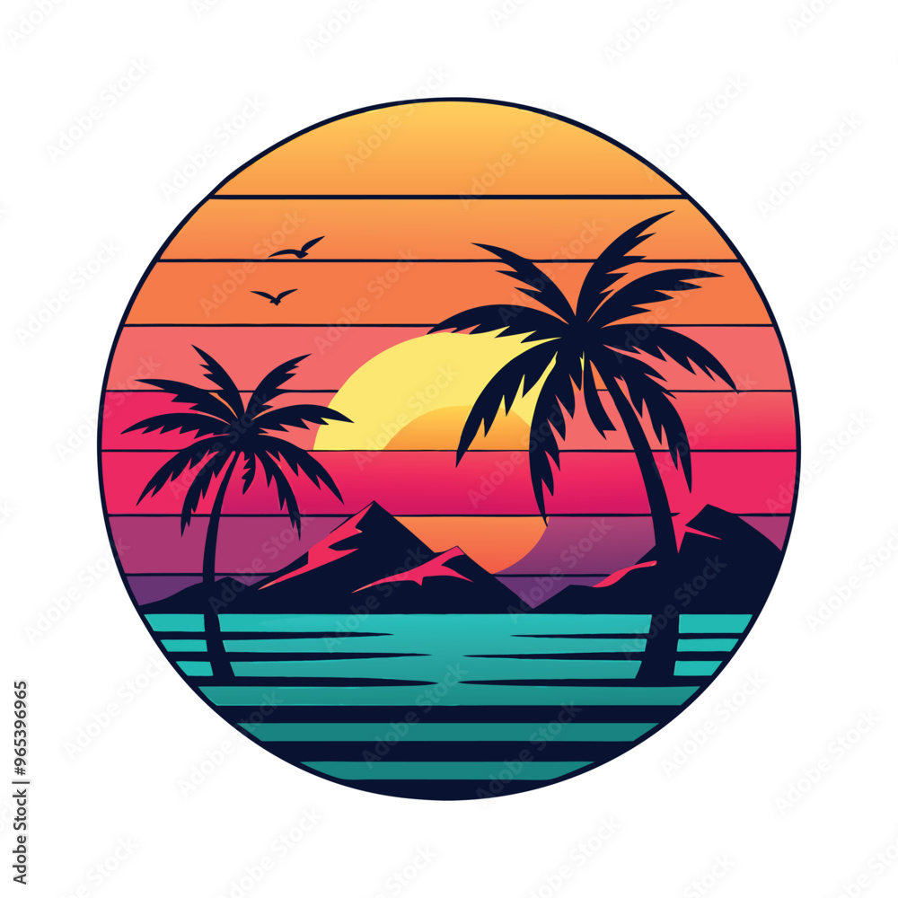 hello summer t-shirt design with palm tree vector illustration Beach t-shirt Design hello summer t-shirt design with palm tree vector illustration Beach t-shirt Design