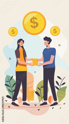 Financial Support Among Friends: Handing Over a Credit Card in a Display of Trust and Assistance