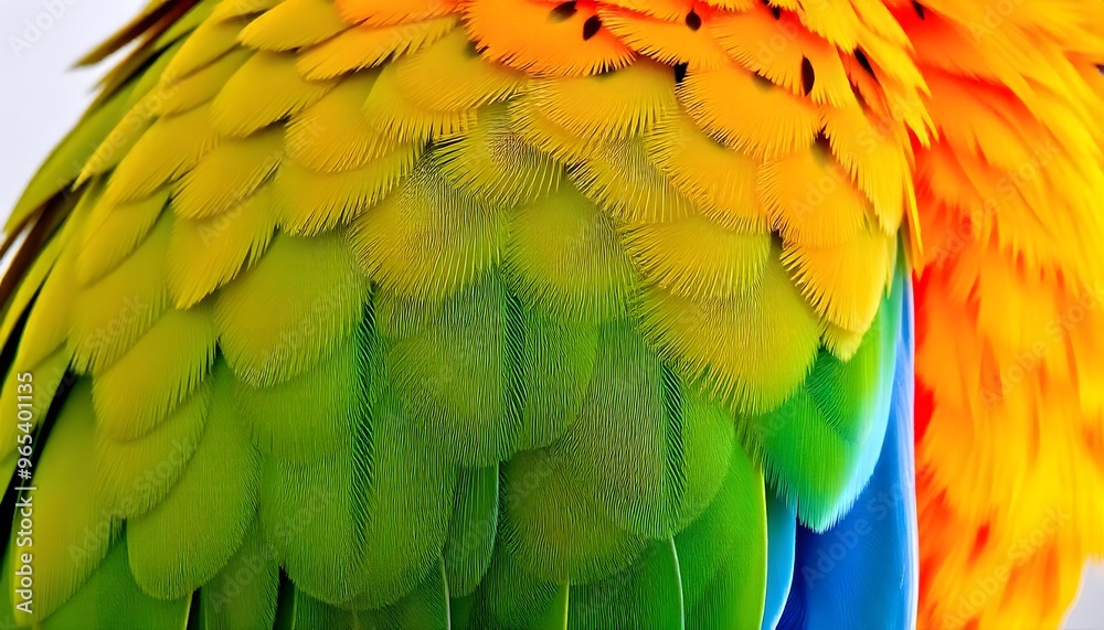 Obraz premium Render a 3D model of a parrot with realistic textures and feathers.