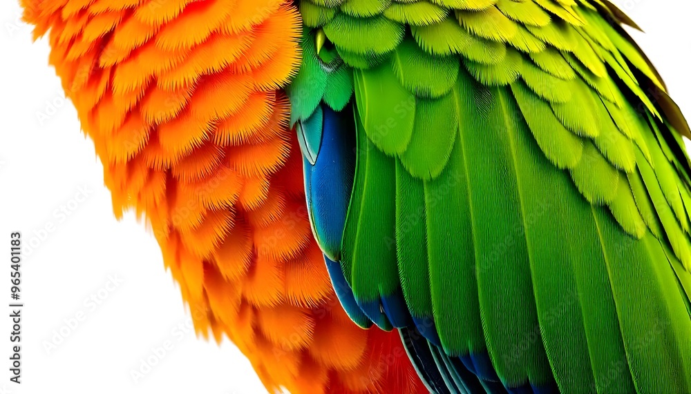 Obraz premium Render a 3D model of a parrot with realistic textures and feathers.