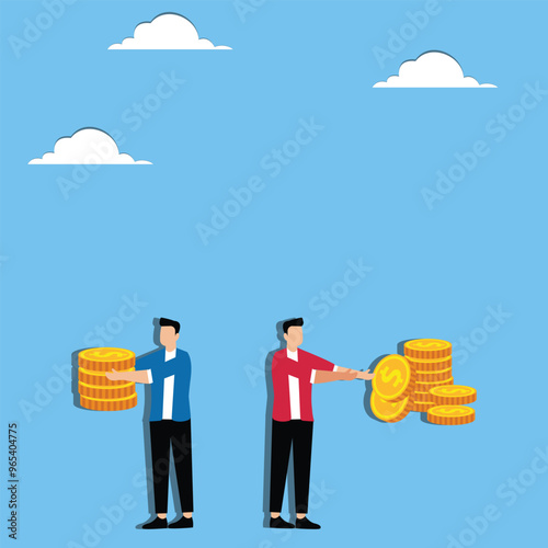 Tax Payment Preparation. Business Owner Setting Aside Funds for Taxes