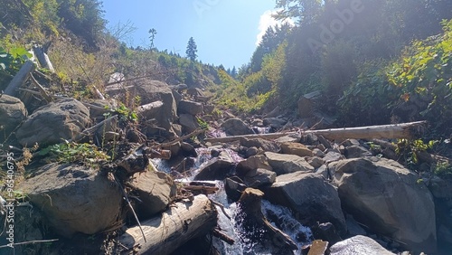 river in the mountains
