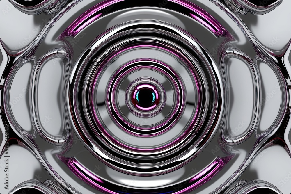 Innovative 3D Chrome Neon Liquid Metal Pattern Design on Transparent Background Innovative 3D Chrome Neon Liquid Metal Pattern Design on Transparent Background
