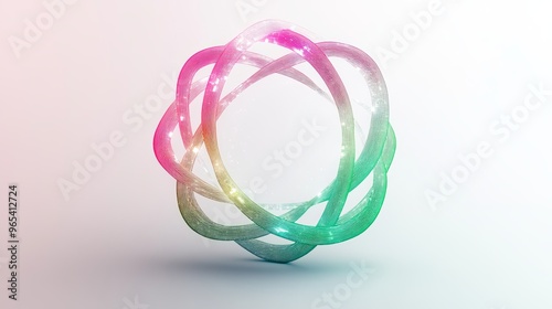 Colorful abstract orb design showcasing dynamic motion and light effects