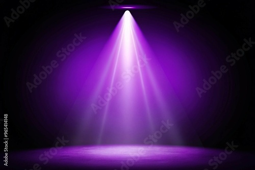 Dynamic Spotlight Effects with Radiant Glows and Soft Beams on Dark Backgrounds