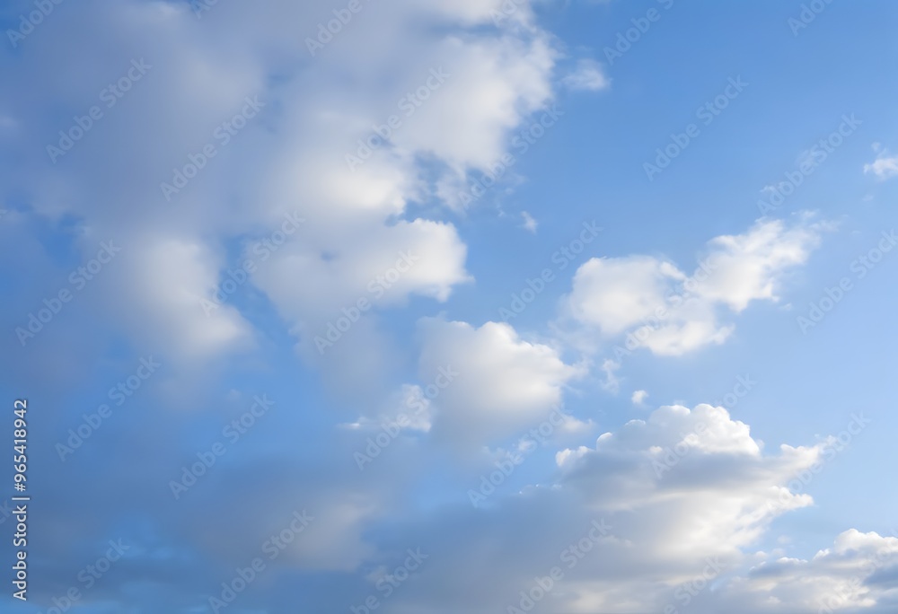 Obraz premium Image of the blue sky and white clouds