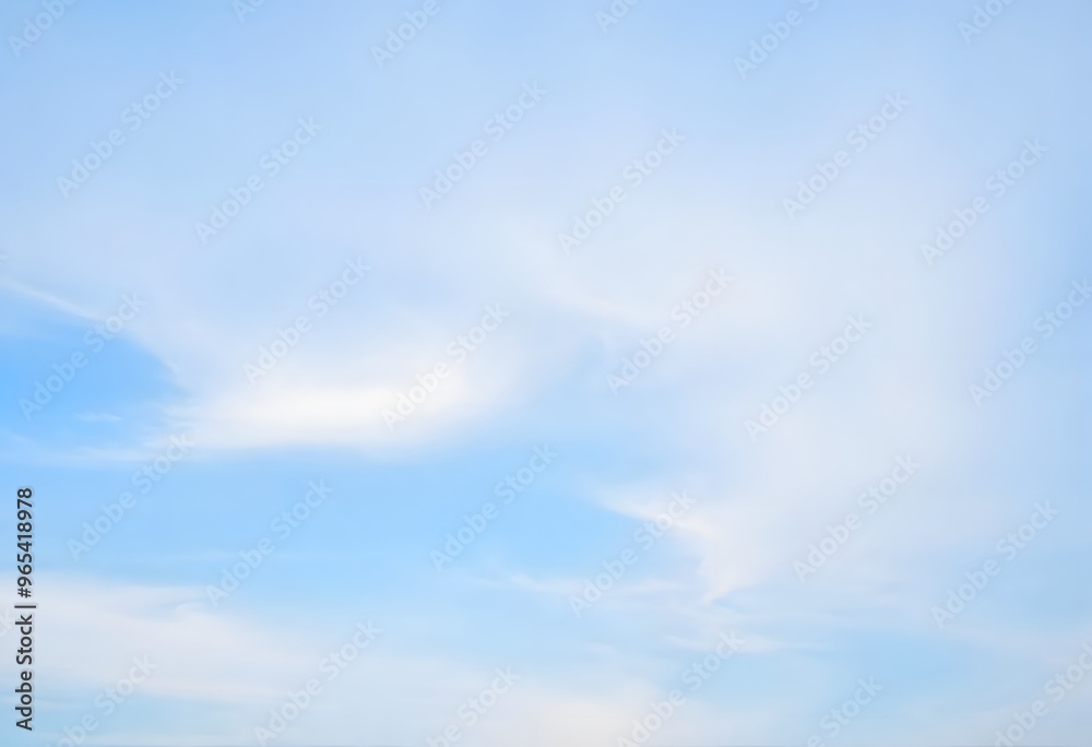 Image of the blue sky and white clouds Image of the blue sky and white clouds