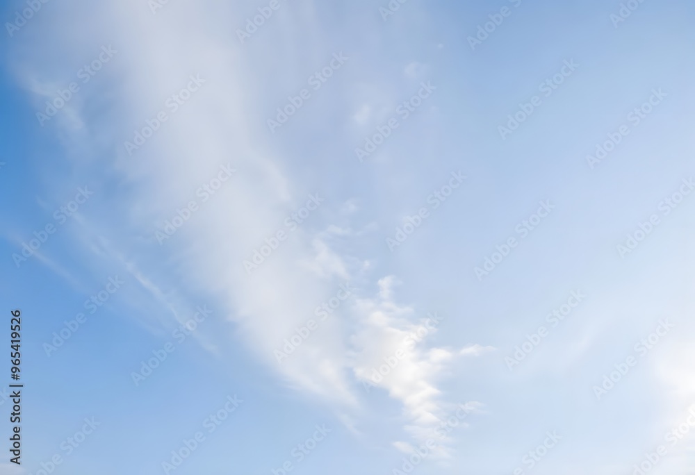 Image of the blue sky and white clouds Image of the blue sky and white clouds