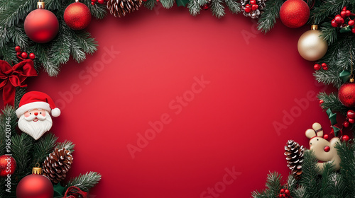 Christmas Santa Claus Claus Clipart Frame Background