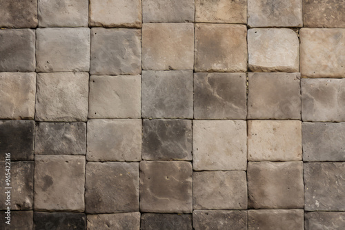 Wallpaper Mural Processed collage of ancient yellow block wall texture. Background for banner, backdrop or texture Torontodigital.ca