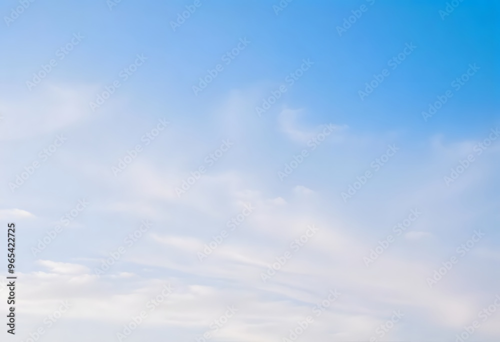 Fluffy Clouds Against a Blue Sky Fluffy Clouds Against a Blue Sky