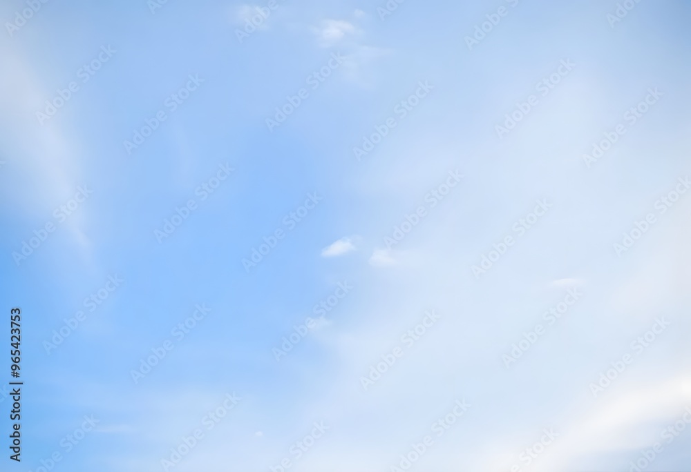 Obraz premium Fluffy Clouds Against a Blue Sky