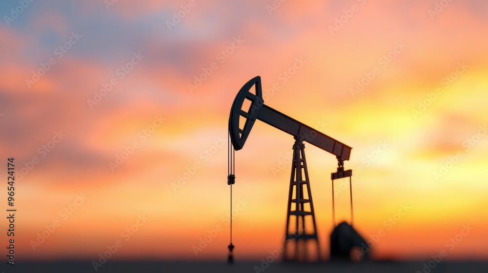 Global Economy Turmoil - Oil Price Surge Market Instability with Copy Space and Selective Focus in