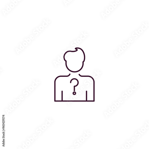 anonymity  outline icon. Linear vector from cryptocurrency concept. Thin line anonymity  icon isolated on white background