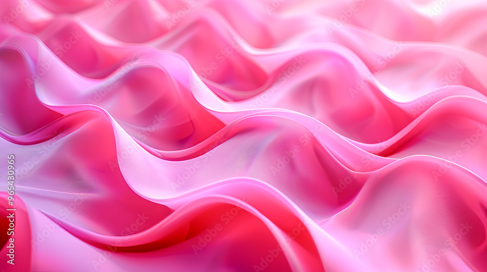 Pink fabric flowing creating abstract wavy background Pink fabric flowing creating abstract wavy background