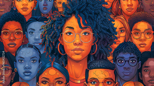 Wallpaper Mural Diverse group of people embracing bitcoin and cryptocurrency revolution Torontodigital.ca