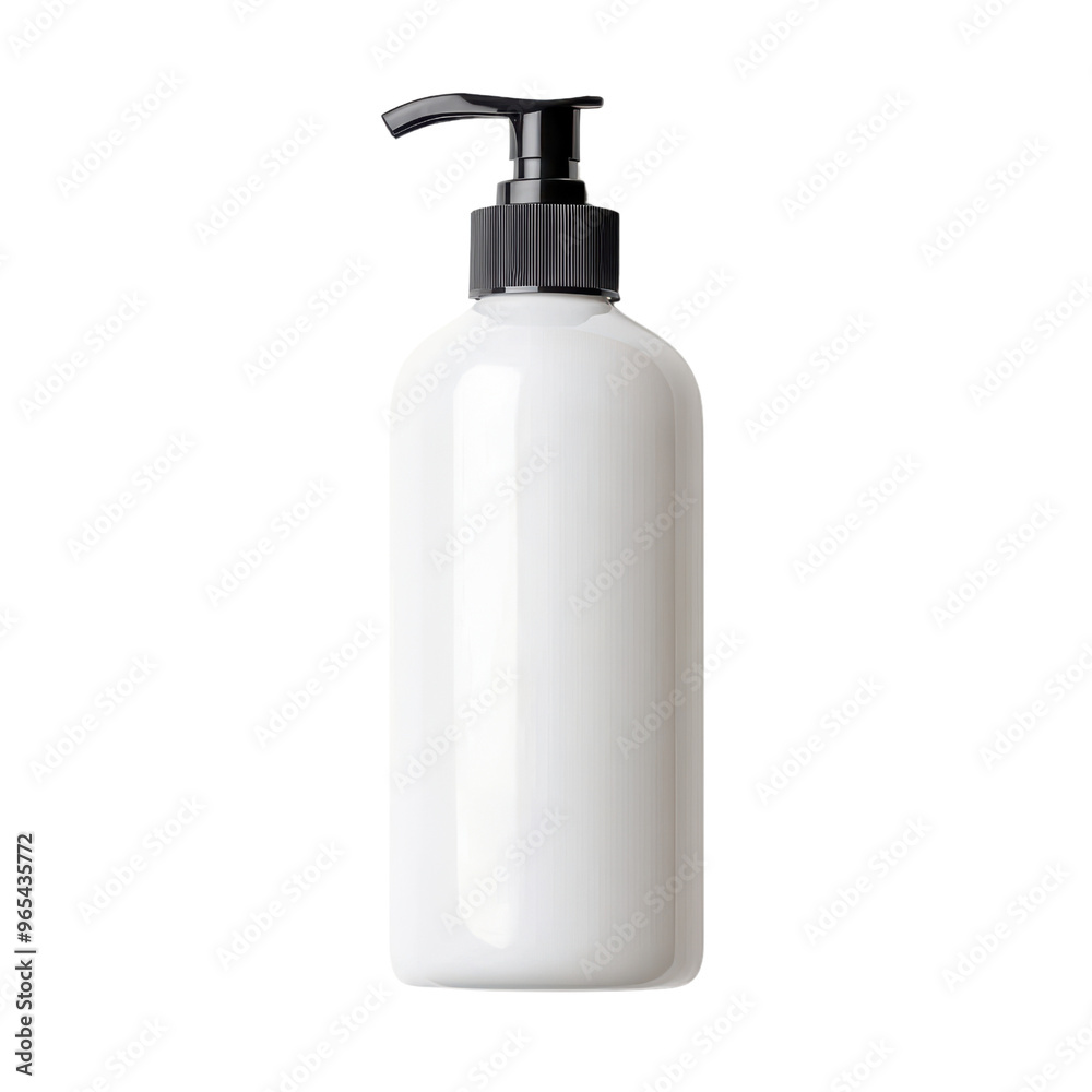 White Plastic Pump Bottle for Liquid Soap, Lotion, or Shampoo on Background White Plastic Pump Bottle for Liquid Soap, Lotion, or Shampoo on Background